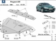 Предпазна кора за двигател, скоростна кутия, радиатор и предна броня Peugeot 406 3