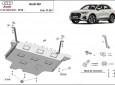 Метална предпазна кора за двигател Audi Q3 3