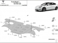 Заден щит на двигателя Tesla Model 3 AWD 3