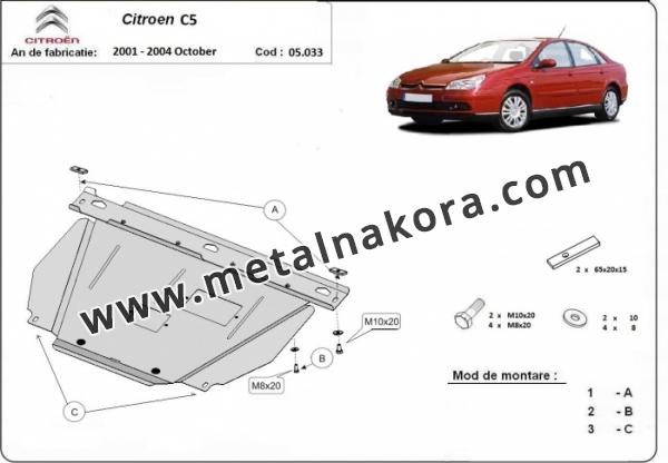 Предпазна кора за двигател и скоростна кутия Citroen C5 3