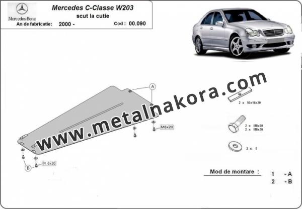 Предпазна кора за скоростна кутия Mercedes C-Clasee W203 3