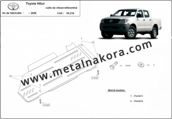 Предпазна кора за скоростна кутия и диференциал Toyota Hilux 3