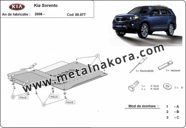 Предпазна кора за скоростна кутия и диференциал Kia Sorento 1