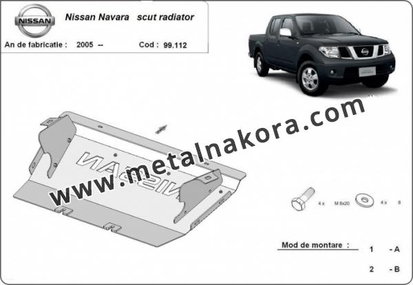 Предпазна кора за радиатор Nissan Navara 1