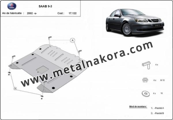 Предпазна кора за двигател, скоростна кутия и радиатор Saab 9-3 3