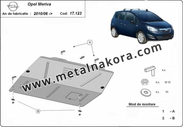 Предпазна кора за двигател и скоростна кутия Opel Meriva B 3