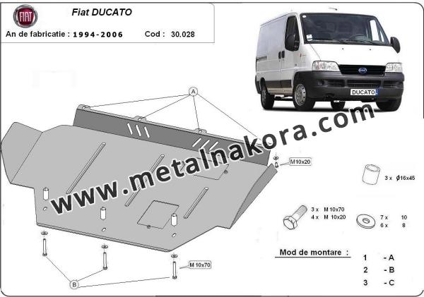 Предпазна кора за двигател и скоростна кутия Fiat Ducato 3