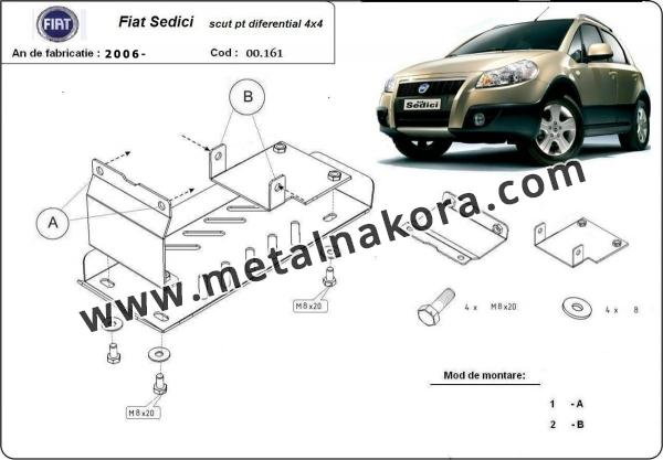 Предпазна кора за диференциал Fiat Sedici 3