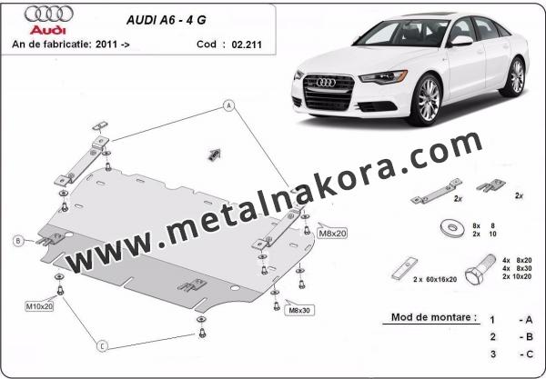 Предпазна кора за двигател и радиатор Audi A6 3