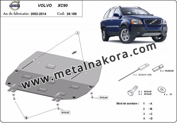 Метална предпазна кора за двигател Volvo XC90 3