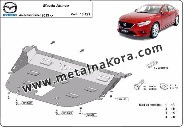 Предпазна кора за двигател, скоростна кутия и радиатор Mazda Atenza 3