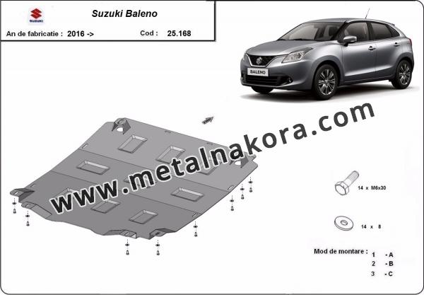 Метална предпазна кора за двигател Suzuki Baleno 3