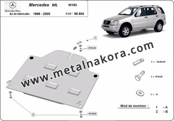 Предпазна кора за заден диференциал Mercedes ML W163 3