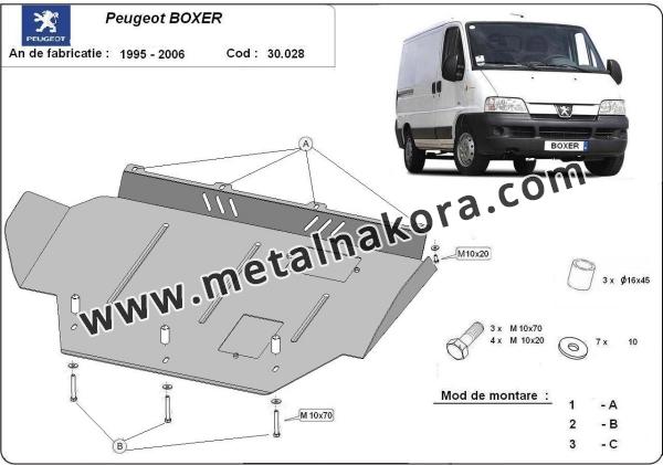 Предпазна кора за двигател и скоростна кутия Peugeot Boxer 3