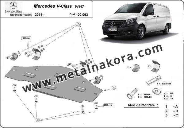 Предпазна кора за система Stop&Go Mercedes V Class - W447 3