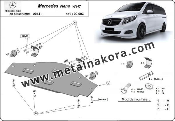 Предпазна кора за система Stop&Go Mercedes Viano W447, 4x2, 1.6 D 3