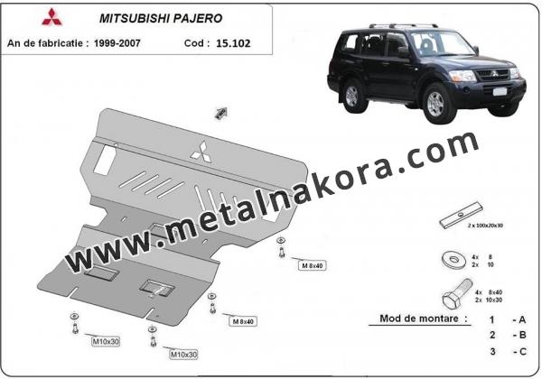 Предпазна кора за двигател и радиатор Mitsubishi Pajero III (V60, V70) 3