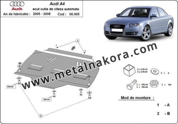 Предпазна кора за скоростна кутия Audi A4 B7 3