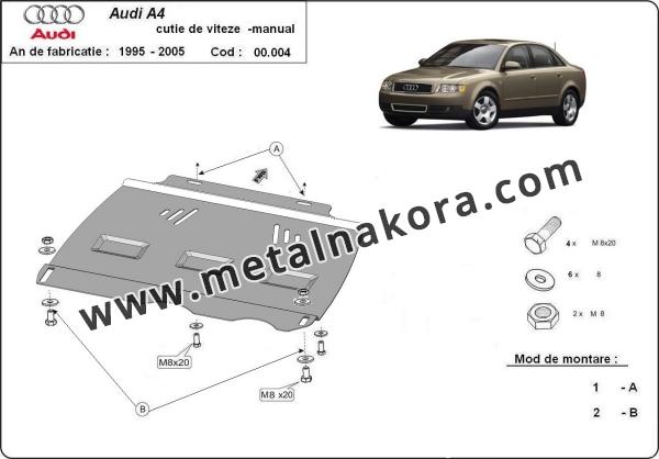 Предпазна кора за скоростна кутия Audi A4 B6 3