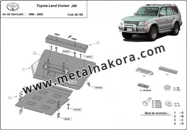 Предпазна кора за двигател и радиатор Toyota Land Cruiser J90 1