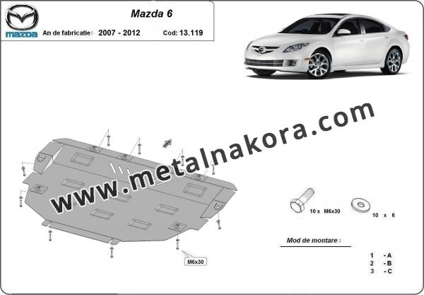 Предпазна кора за двигател, скоростна кутия и радиатор Mazda 6 3