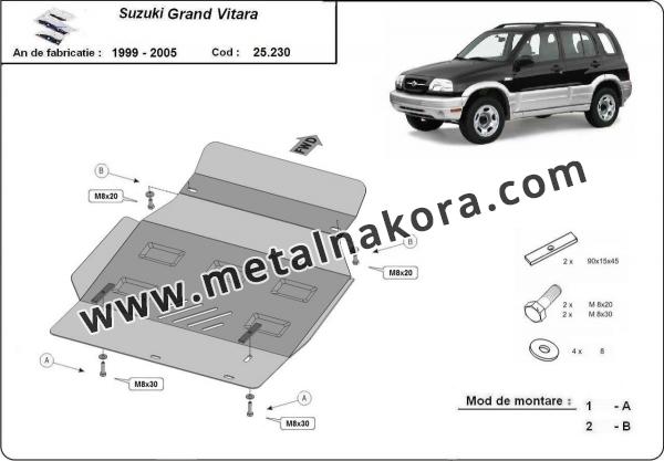 Предпазна кора за двигател и радиатор Suzuki Grand Vitara 3