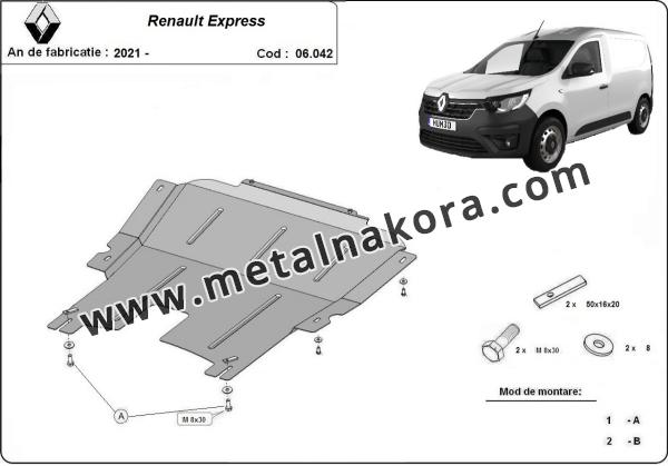 Предпазна кора за двигател и скоростна кутия Renault Express 3