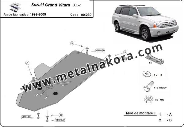 Предпазна кора за скоростна кутия Suzuki Grand Vitara XL-7 3