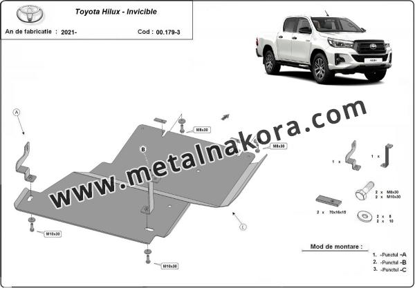 Предпазна кора за диференциал и редуктор Toyota Hilux Invincible 3