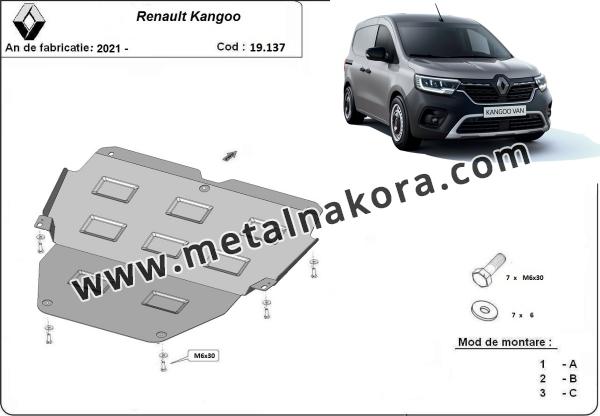 Предпазна кора за двигател и скоростна кутия Renault Kangoo 3