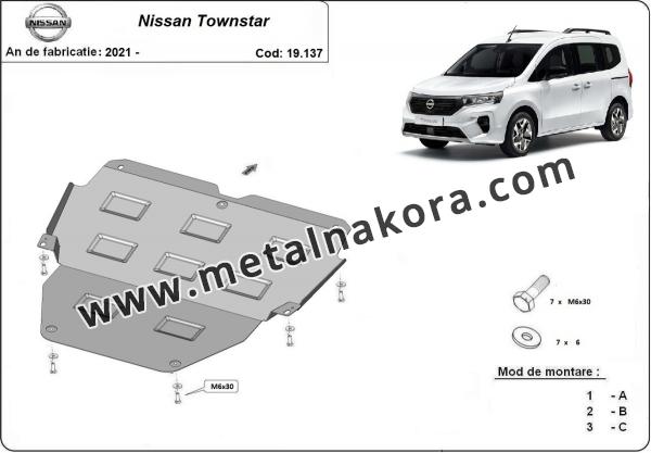 Предпазна кора за двигател, скоростна кутия и радиатор Nissan Townstar 3