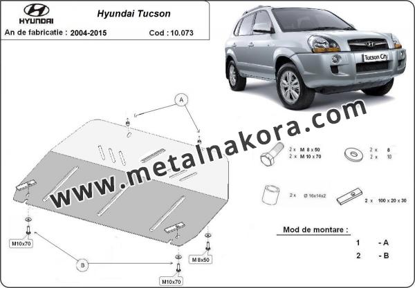 Предпазна кора за двигател, скоростна кутия и радиатор Hyundai Tucson 2