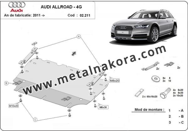 Предпазна кора за двигател и радиатор Audi A6 All Road  3