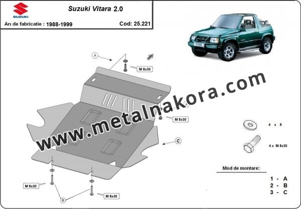 Предпазна кора за двигател и радиатор Suzuki Vitara 2.0 6