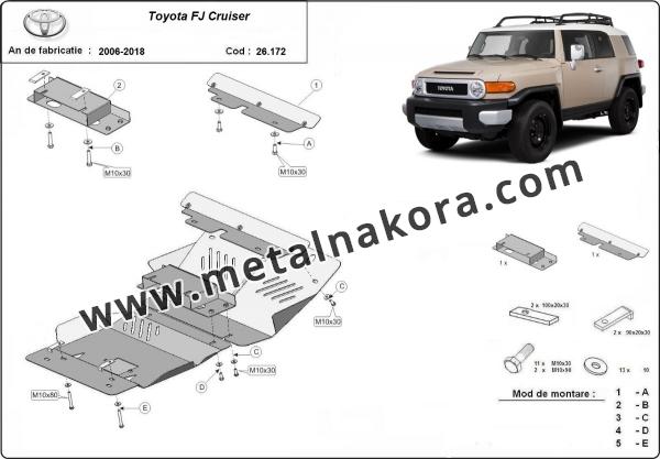 Предпазна кора за двигател и радиатор Toyota Fj Cruiser 3