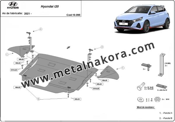 Предпазна кора за двигател, скоростна кутия и радиатор Hyundai i20 3