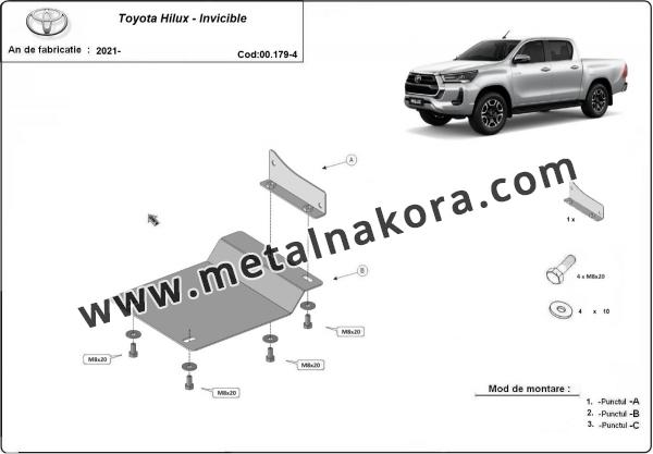 Алуминиев щит за филтър за частици сензор за Toyota Hilux  3