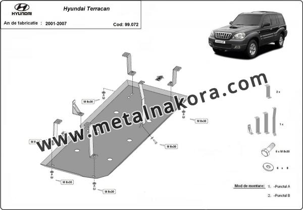 Предпазна кора за резервоар Hyundai Terracan 3